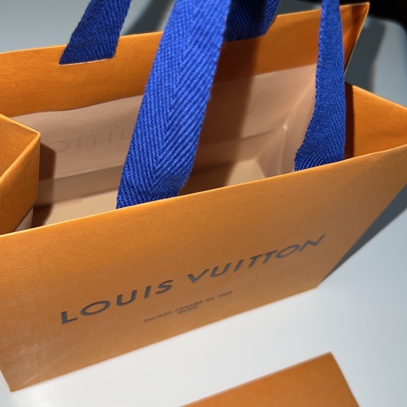 Auth 3PCS Louis Vuitton Paris storage gift shopping box receipt holder paper bag - Picture 5 of 6